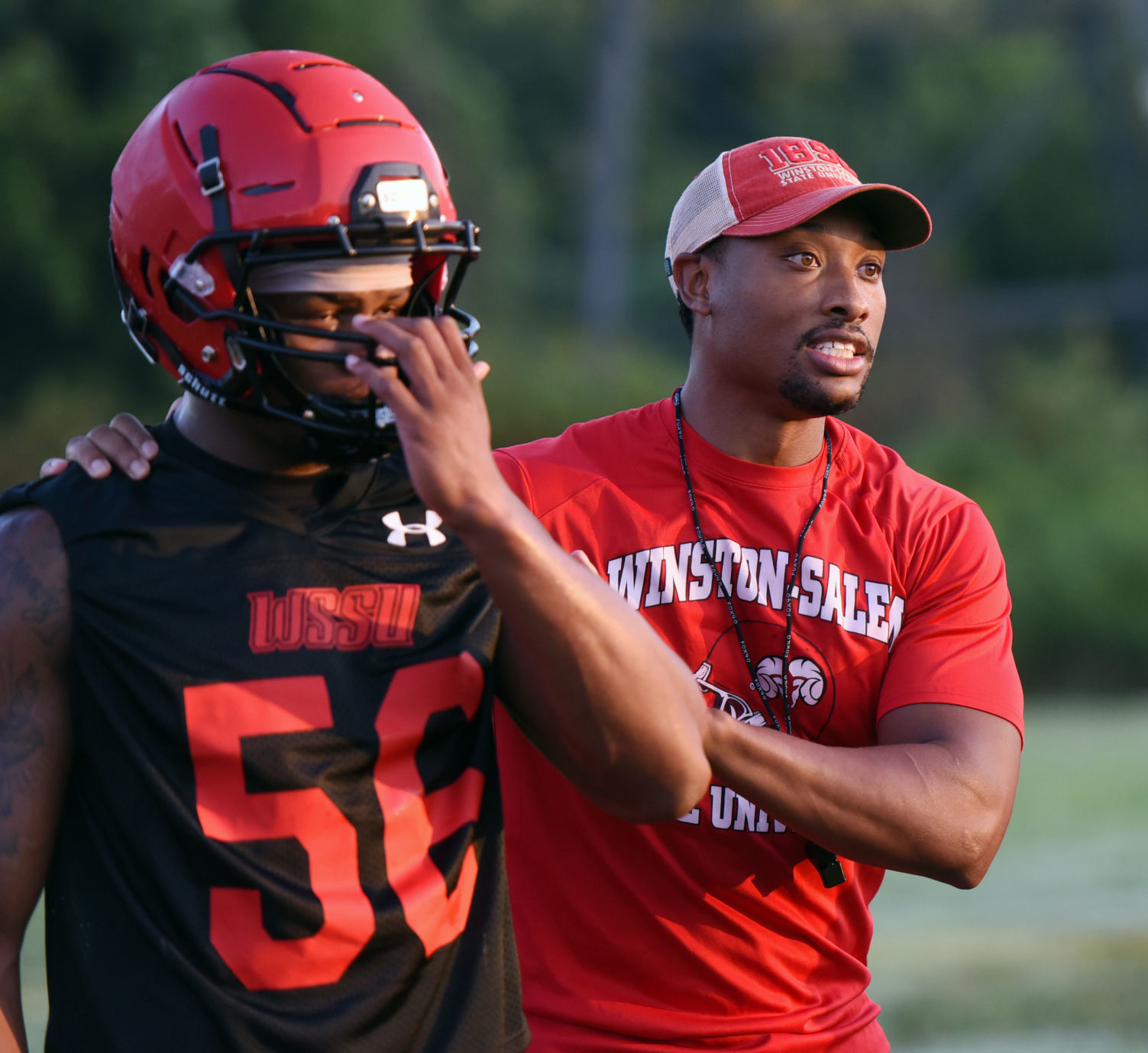 WSSU football first practice